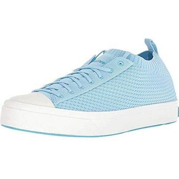 Native Jefferson 2.0 Liteknit Sky Blue Unisex Shoes Boys 5 Girls 7 Sneakers New - Picture 1 of 7